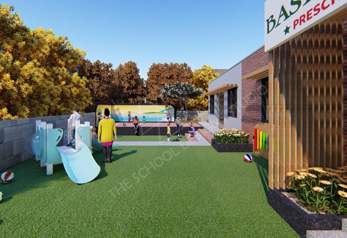 Basil Woods Preschool, Bengaluru Play area (Render).